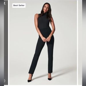 Spanx The Perfect Pant, Slim Straight Black Size Large